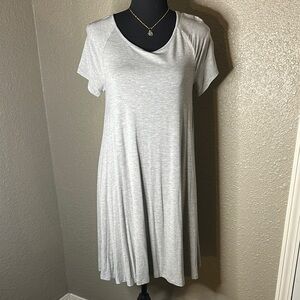 OLD‎ NAVY Solid Knit Swing Dress in heather grey